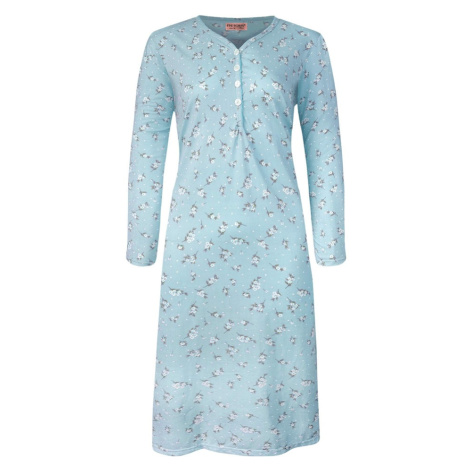 Ludvika dámská noční košile dlouhý rukáv 6 světle modrá