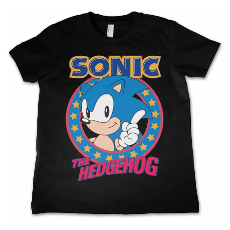 Sonic The Hedgehog tričko, Sonic The Hedgehog Black, dětské HYBRIS