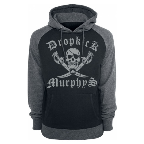Dropkick Murphys Shipping Up To Boston Mikina s kapucí cerná/šedá