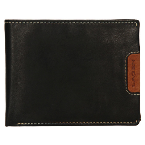 Pánská kožená peněženka Lagen Koudys - černá