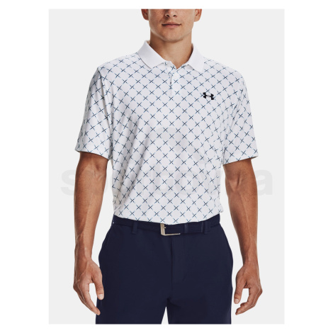 Tričko Under Armour UA Perf 3.0 Printed Polo-WHT