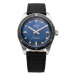 Vulcain Skindiver Nautique Blue - Black Carbon Leather Strap