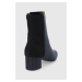 Nízké kozačky Lauren Ralph Lauren dámské, černá barva, na podpatku