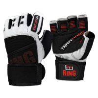 Fitness rukavice inSPORTline Shater černo-bílá