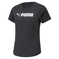 Puma FIT LOGO TEE Dámské triko, černá, velikost