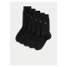 Sada pěti párů pánských ponožek s motivem dostihových koní v černé barvě Marks & Spencer