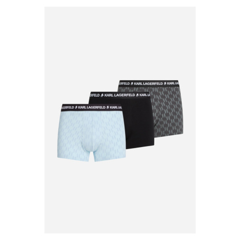 Spodní prádlo karl lagerfeld monogram aop trunk kl monog aop blue-asphalt