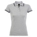 SOĽS Pasadena Women Dámské polo triko SL00578 Grey / navy