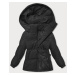 Černá dámská zimní bunda s kapucí (5M3169-392)