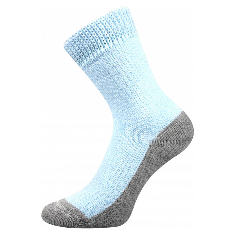 Teplé ponožky Boma světle modré (Sleep-lightblue) L