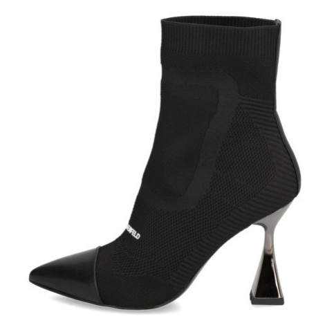 KARL LAGERFELD DEBUT Mix Knit Ankle Boot