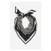 H & M - Saténový šátek's potiskem - černá