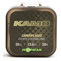 Korda návazcová šňůrka kamo coated hooklink 20 m - 30 lb 13,6 kg