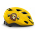 Dětská cyklistická helma MET Elfo kytičky/bílá lesklá