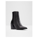 Černé dámské kotníkové boty na vysokém podpatku ALDO Coanad