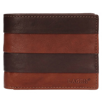 Pánská kožená peněženka Lagen Kubba - hnědá