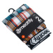 Meatfly pánské trenky Bandit Blue Stripes/Orange Stripes Double pack | Oranžová | 100% bavlna