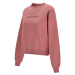 Mikina woolrich woolrich logo sweatshirt růžová