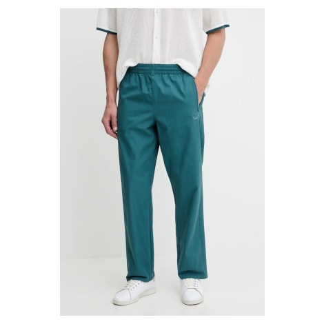 Bavlněné kalhoty adidas Originals Firebird Pants pánské, tyrkysová barva, KC0688