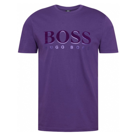 BOSS ATHLEISURE Tričko tmavě fialová Hugo Boss