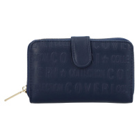 Trendová dámská koženková peněženka Dona, modrá
