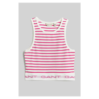 TOP GANT STRIPED RIBBED TANK TOP fialová