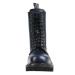 boty kožené unisex - 10 dírkové - STEADY´S - STE/10_blue/black