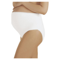 Dámské těhotenské kalhotky Italian Fashion Mama maxi bílé | bílé