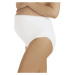 Dámské těhotenské kalhotky Italian Fashion Mama maxi bílé | bílé