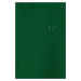 Dětská bavlněná mikina United Colors of Benetton zelená barva, hladká