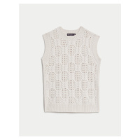 Krémová dámská svetrová vesta Marks & Spencer