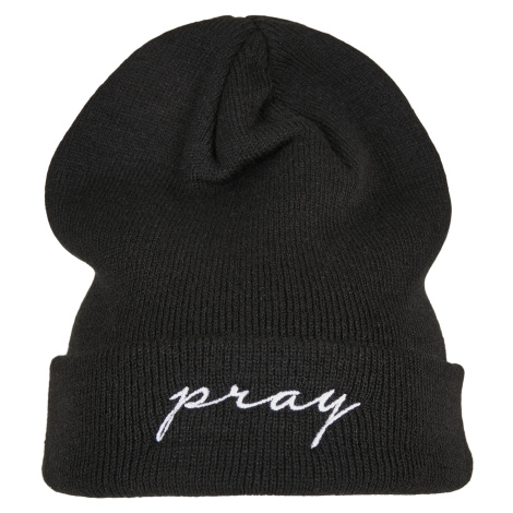 Pray Embroidery Beanie černo/bílá