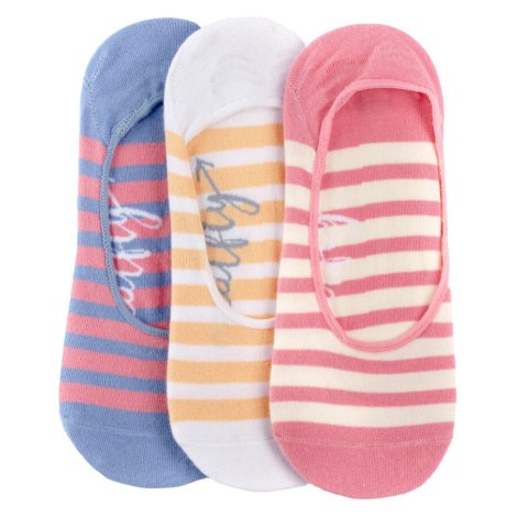 Meatfly ponožky Low socks - Triple pack D/ Big Stripes | Mnohobarevná