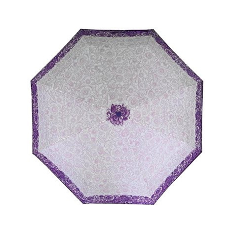 Derby Hit Mini Classic - dámský skládací deštník, fialová, květinový
