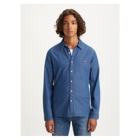 Tmavě modrá pánská džínová košile Levi's® LS Battery HM Shirt Slim Lyon Levi´s