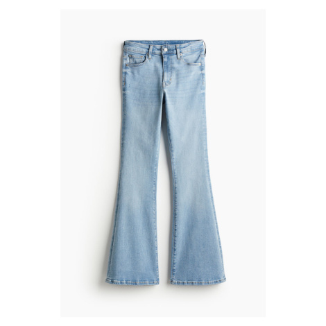 H & M - Flared Ultra High Jeans - modrá H&M