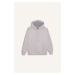 DEFACTO Relax Fit Hooded Kangaroo Pocket Thick Casual Basic Plain Gray Sweatshirt