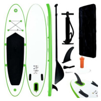 SHUMEE Nafukovací SUP paddleboard zeleno-bílý 390