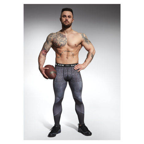 Bas Bleu Sports leggings HARDMEN men's functional with welt at the waist