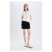 DEFACTO Regular Fit Jean Mini Skirt