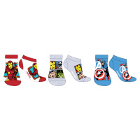 Avangers - licence Chlapecké kotníkové ponožky - Avengers 5234568, mix barev Barva: Mix barev