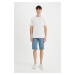 DEFACTO Slim Fit Jean Bermuda Shorts