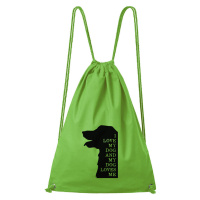 DOBRÝ TRIKO Bavlněný batoh I love my dog Barva: Apple green