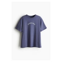 H & M - Oversized tričko's potiskem - modrá