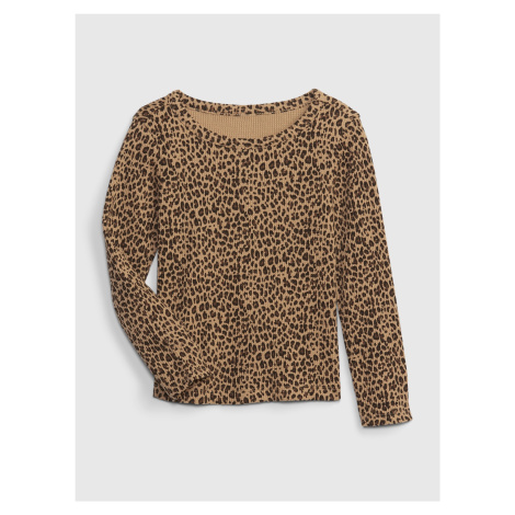 GAP Dětské tričko vzor leopard - Holky