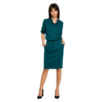 Bewear Dámské mini šaty Yi B056 zelená Zelená