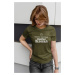 MMO Dámské tričko Skvělá ženská Barva: Svetlá khaki