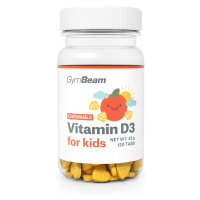 Vitamín D3, tablety na cucání pro děti - GymBeam