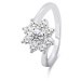 Brilio Silver Krásný stříbrný prsten se zirkony RI053W
