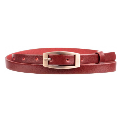 Dámský kožený úzký pásek 15-2-95 bordó 90 cm Penny Belts